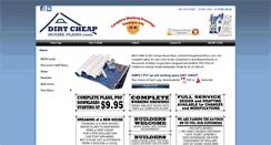 Desktop Screenshot of dirtcheaphouseplans.com